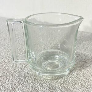 Vintage MCM Joe Colombo Clear Glass Creamer